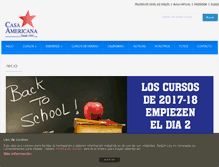Tablet Screenshot of casaamericana.org